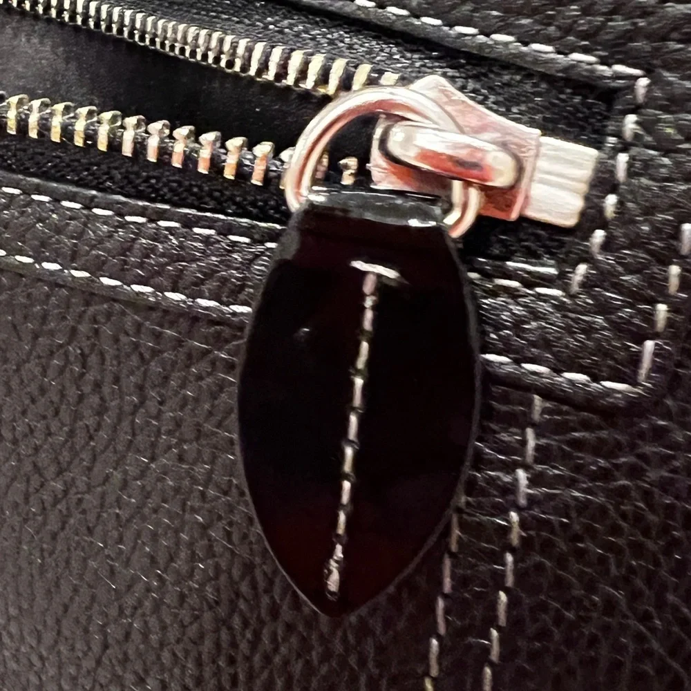 Coach Soft Black Leather Shoulder Bag